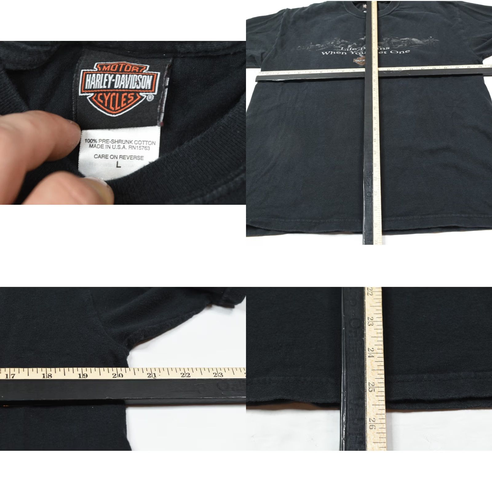 Harley Davidson VINTAGE Harley-Davidson Grand Canyon T-Shirt Mens Large Black Sedona Moto Y2K Size US L / EU 52-54 / 3 - 8 Thumbnail