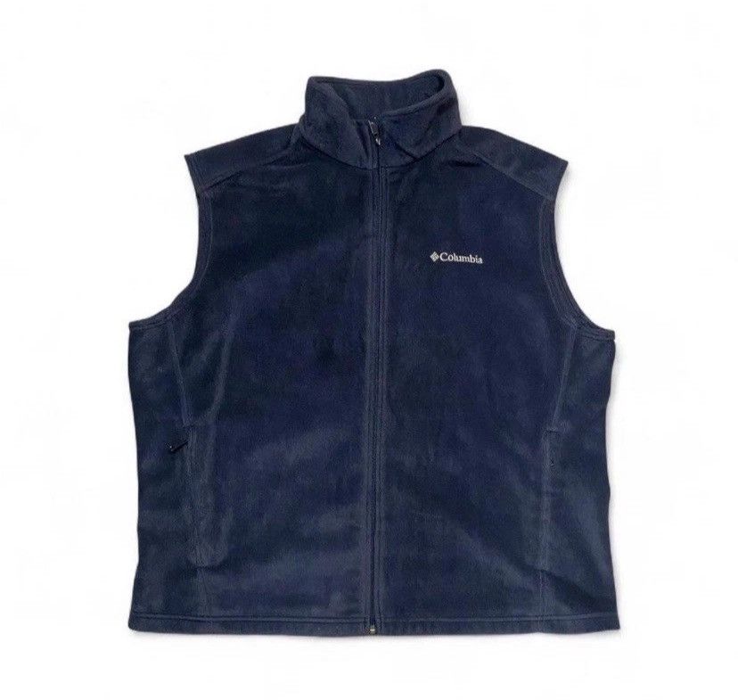 Columbia Columbia Vest Fleece Men’s Navy XL Zip-up Fleece Size US XL / EU 56 / 4 - 2 Thumbnail