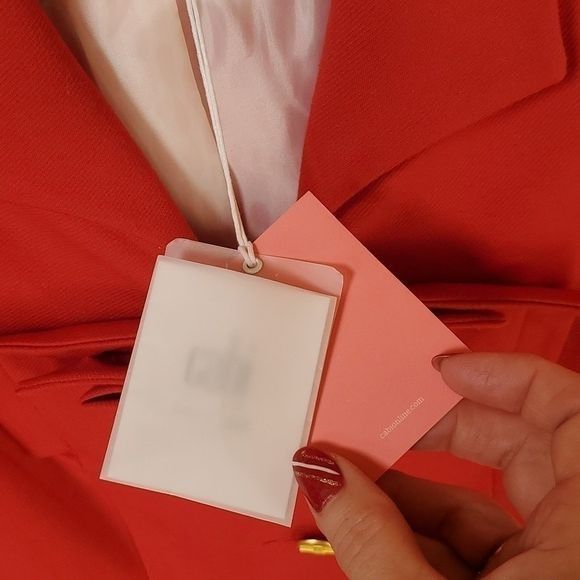 Vintage Cabi Beau Red Lined Long Slv Bow Closure Sz 6 Jacket Size M / US 6-8 / IT 42-44 - 7 Thumbnail
