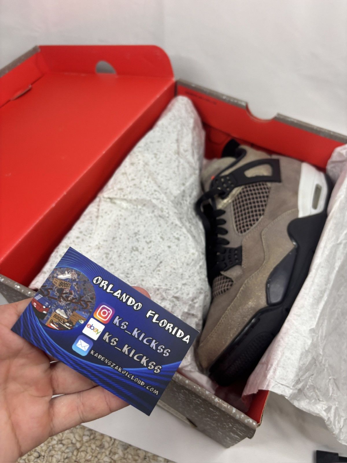 Nike Size 11 - Jordan 4 Retro Mid Taupe Haze - OG ALL!!! Size US 11 / EU 44 - 11 Thumbnail
