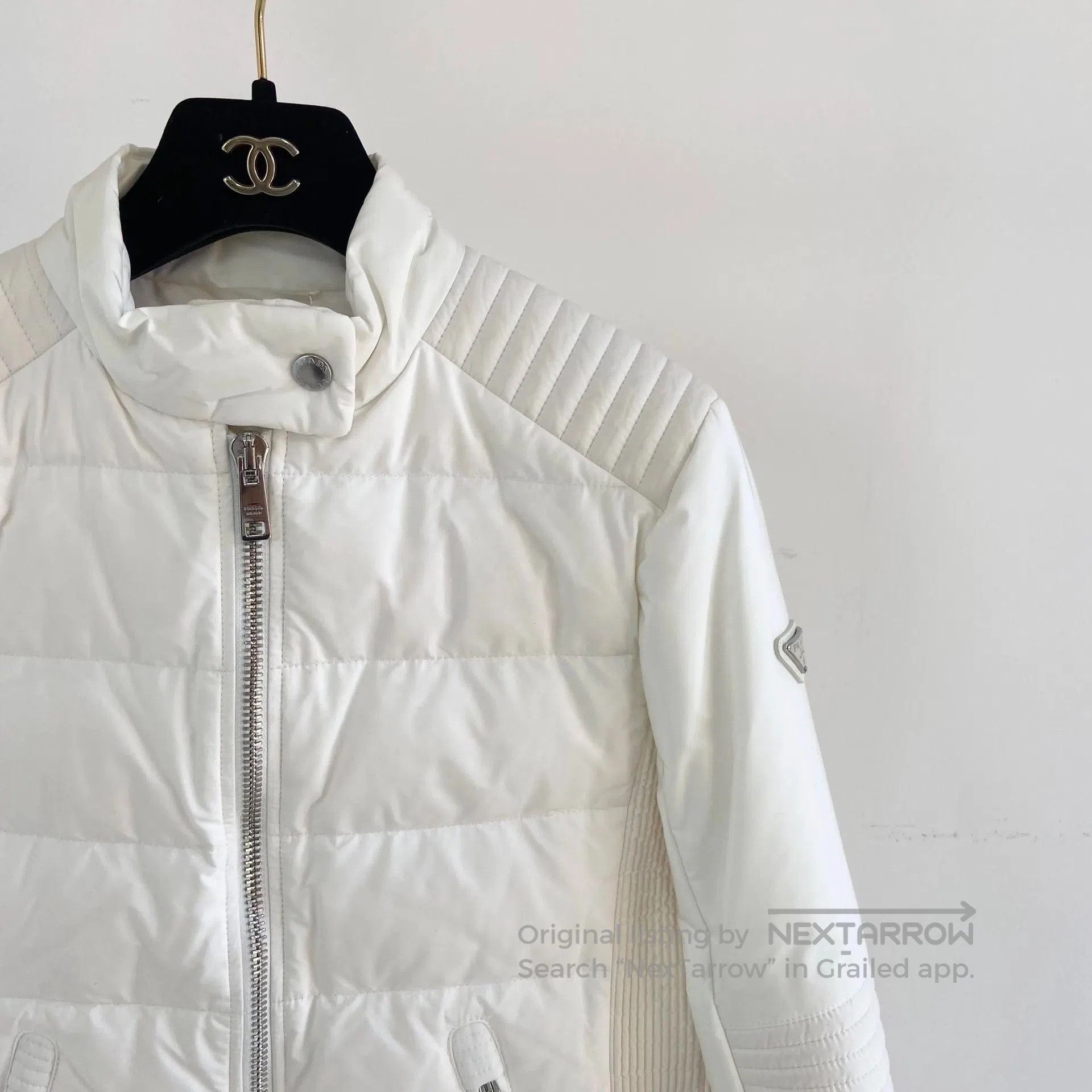 Prada Prada White Down Jacket Size 38. Size S / US 4 / IT 40 - 3 Thumbnail