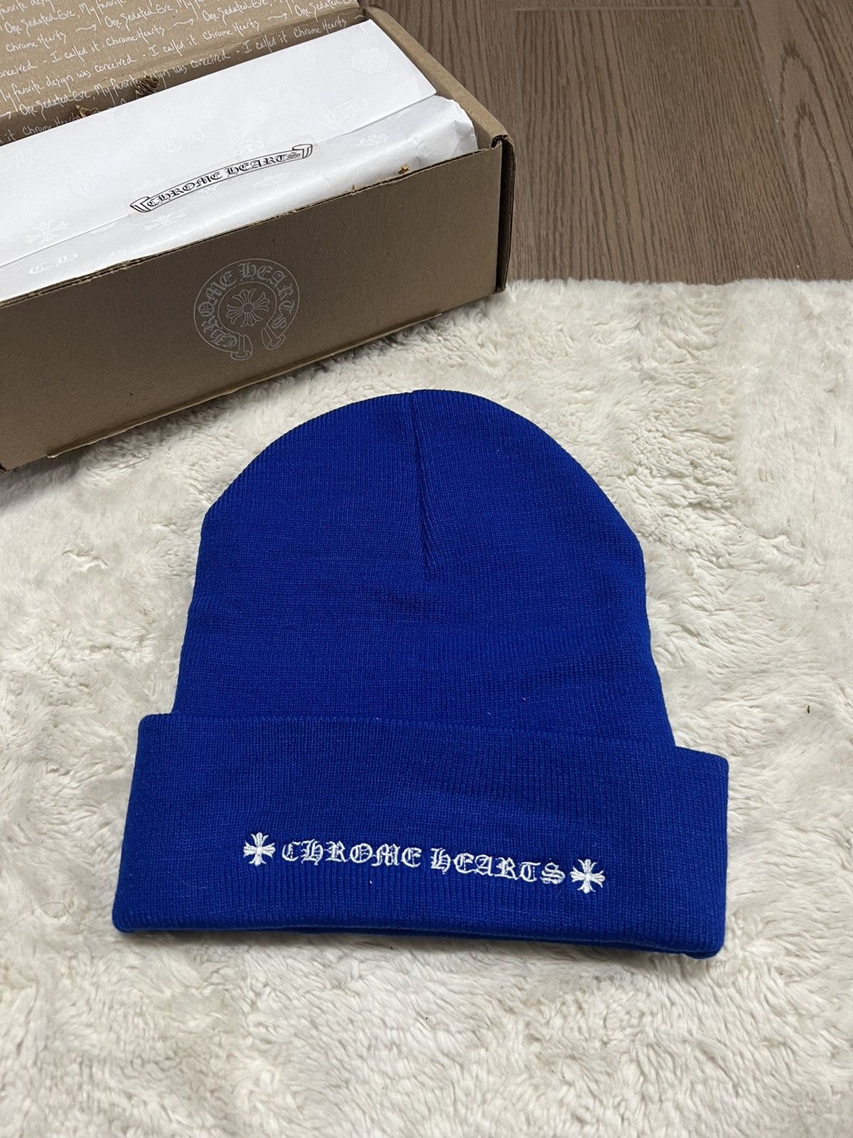 Chrome Hearts Chrome Hearts Blue CH Beanie - Brand New Size ONE SIZE - 2 Thumbnail
