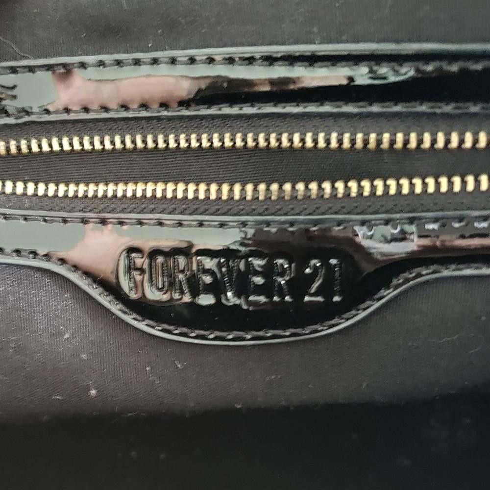 Forever 21 Black Classic F21 Mini Handbag Size ONE SIZE - 5 Thumbnail