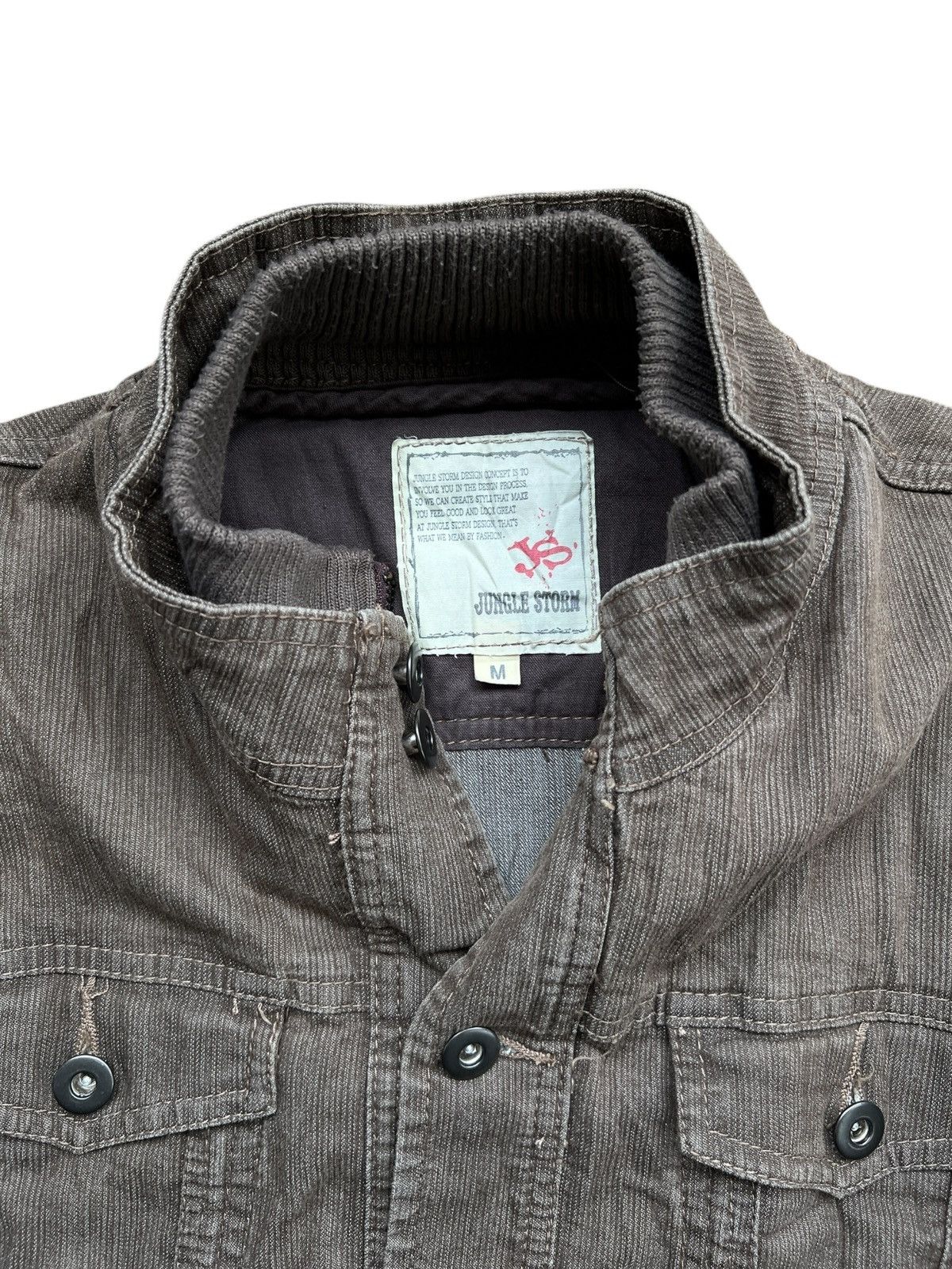 Japanese Brand 2000s Jungle Storm Denim Jacket Japanese Brand Size M / US 6-8 / IT 42-44 - 3 Thumbnail