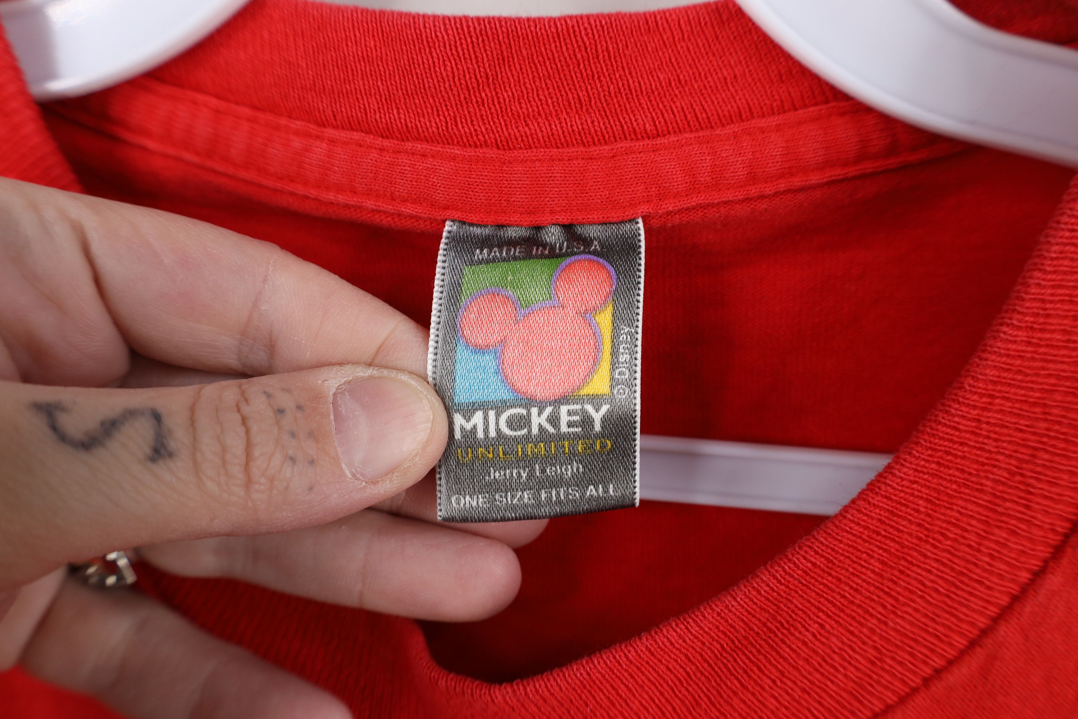 Disney Vintage 90s Disney Cut Off Mickey Minnie Mouse T-Shirt USA Size ONE SIZE - 9 Thumbnail