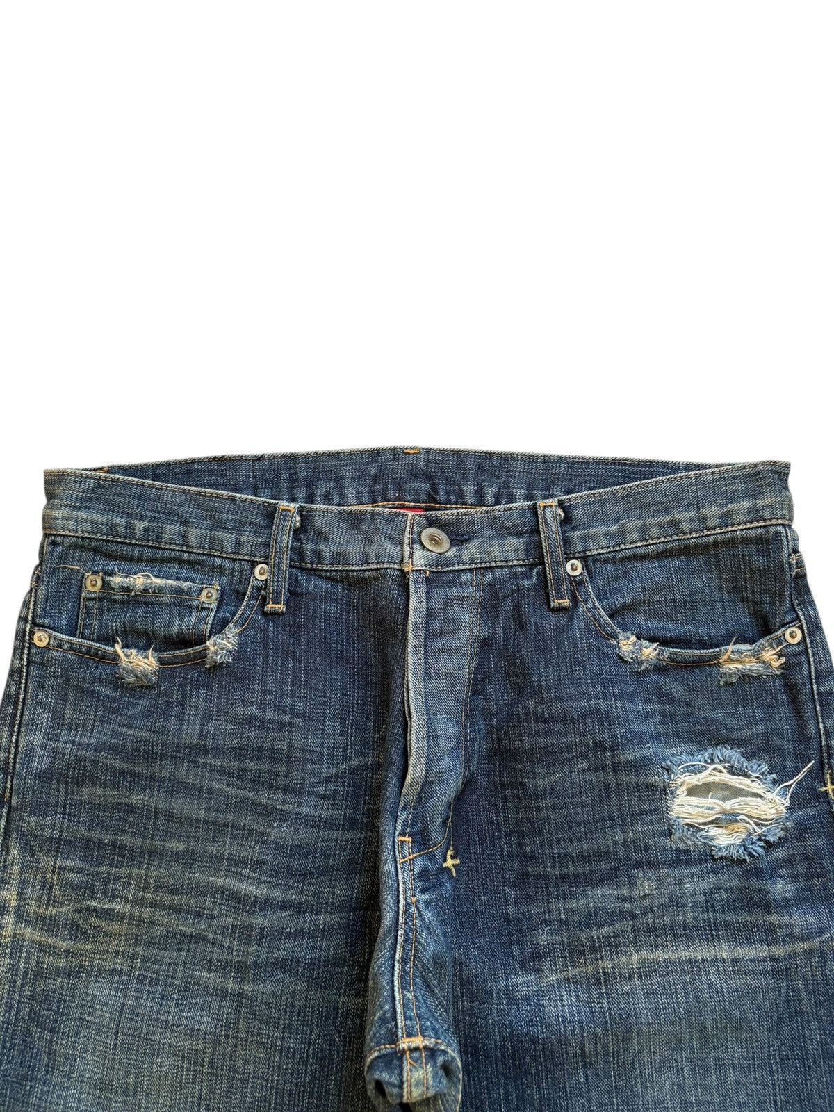 Japanese Brand Vintage Japanese Brand Mud Wash Distressed Baggy Jeans Size US 34 / EU 50 - 4 Thumbnail