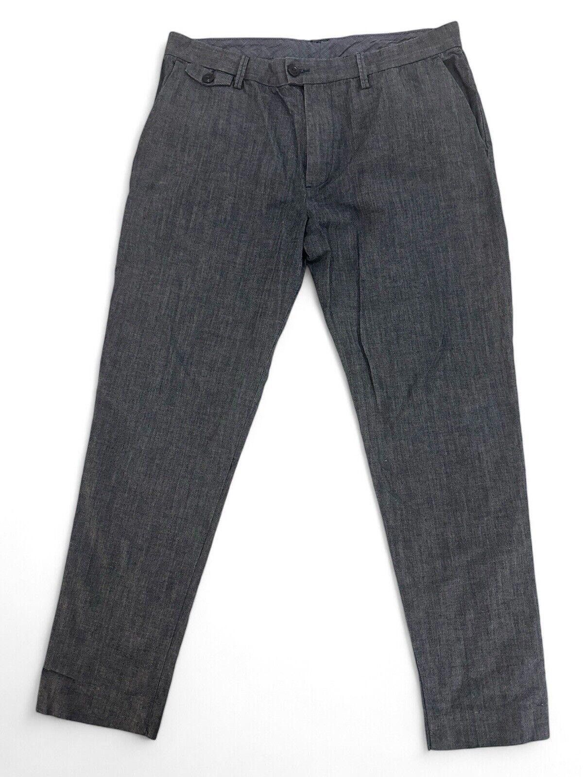 Designer Save Khaki United Cotton Pants Blue 34X 30 S.K.U. Size US 34 / EU 50 - 1 Thumbnail