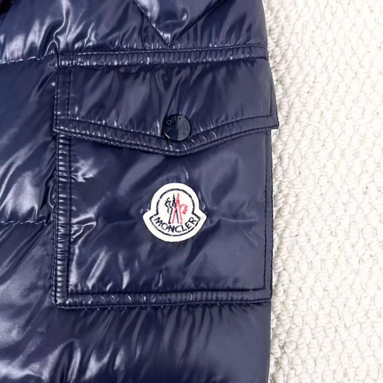 Moncler Moncler Maya Midnight Blue Logo Puffer Size 1 Size US S / EU 44-46 / 1 - 4 Thumbnail