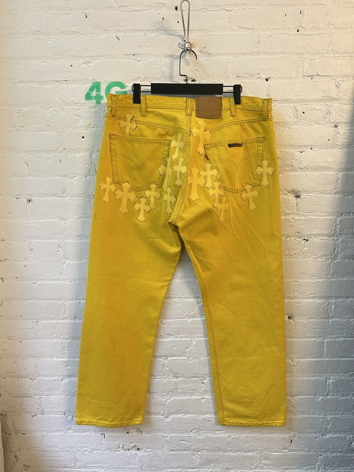 Chrome Hearts CHROME HEARTS YELLOW PATCHED HARDWARE DENIM Size US 36 / EU 52 - 5 Thumbnail