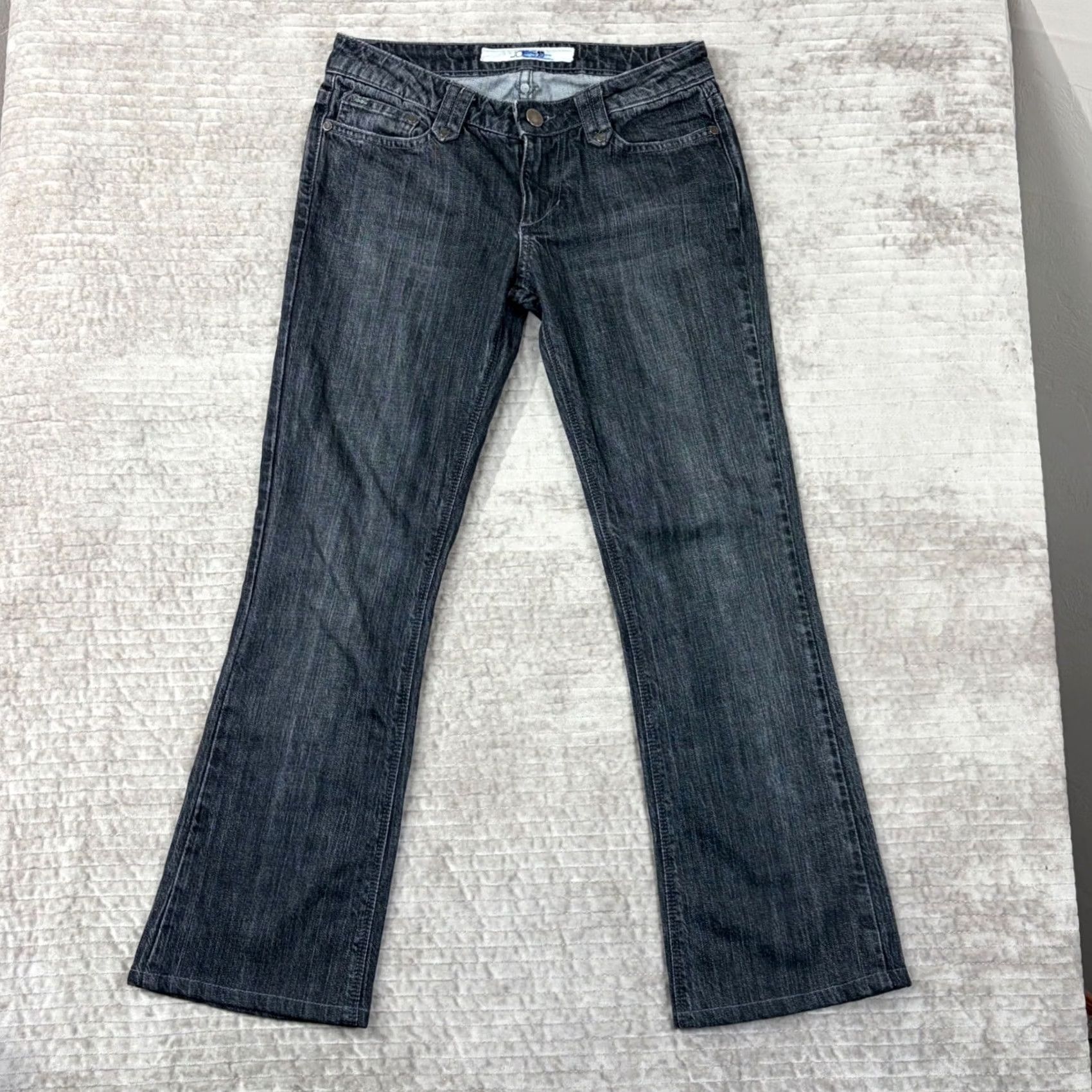 Vintage Joe's Jeans Womens Jeans Bootcut 29 Dark Wash Low Rise Charcoal Grey 5-Pocket Denim Cotton Blend Spandex USA Mens? Size 29" - 2 Thumbnail