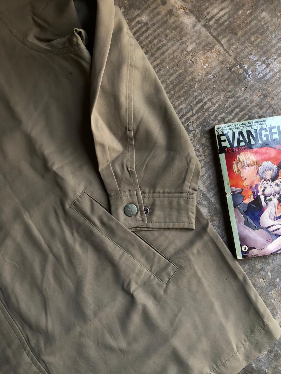 Yves Saint Laurent Rare Yves Saint Lauren Big Logo Multi Pocket Jacket Moccha Size US L / EU 52-54 / 3 - 6 Thumbnail