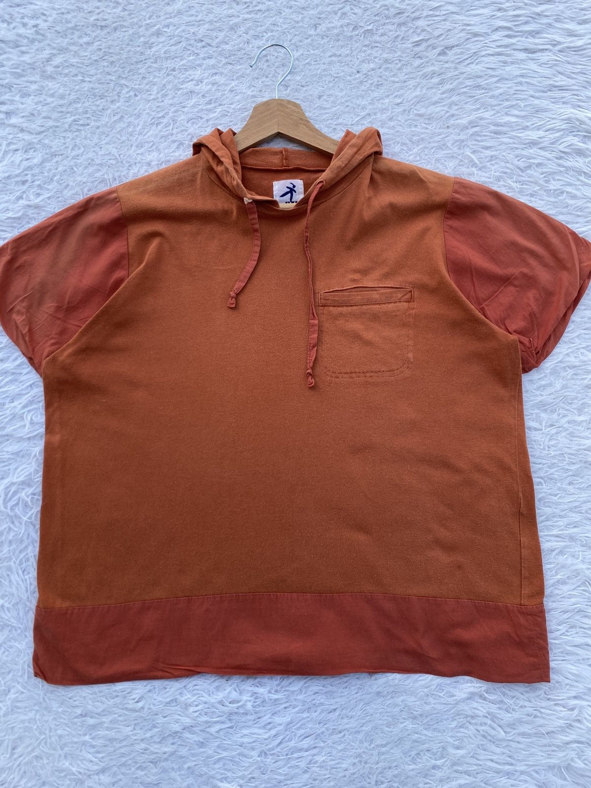 Issey Miyake Vintage 90s Hai Sporting Gear by Issey Miyake Hooded Tshirt Size US M / EU 48-50 / 2 - 4 Thumbnail