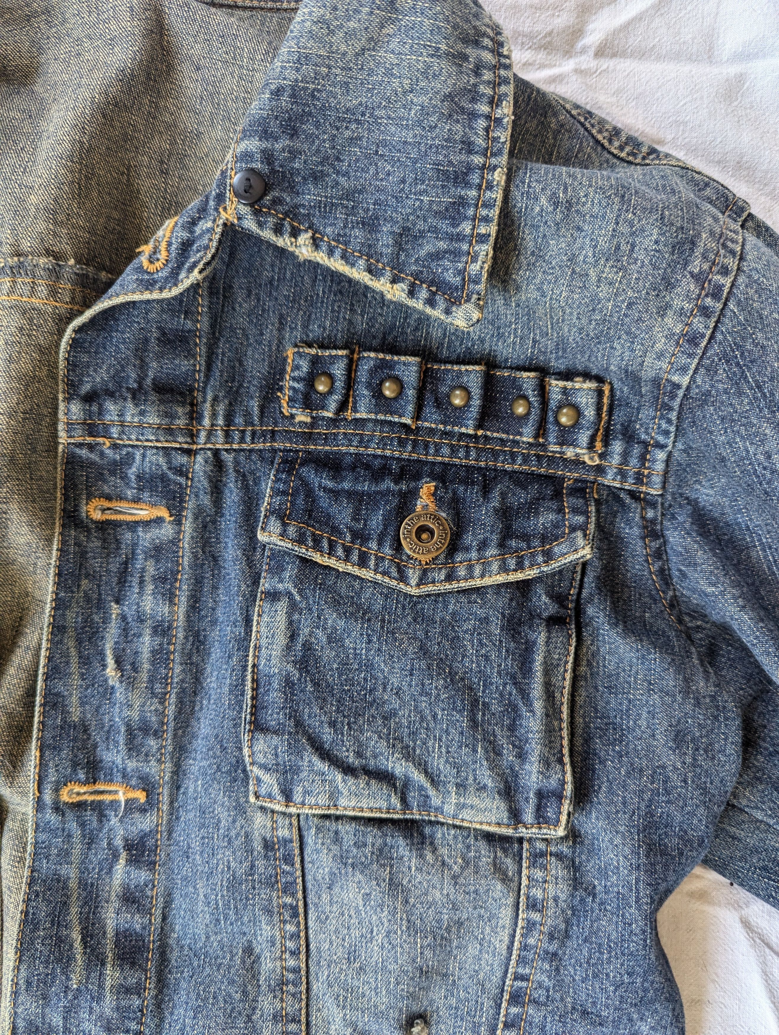 Other InTheAttic distressed cigarette holder denim jacket Size US L / EU 52-54 / 3 - 4 Thumbnail