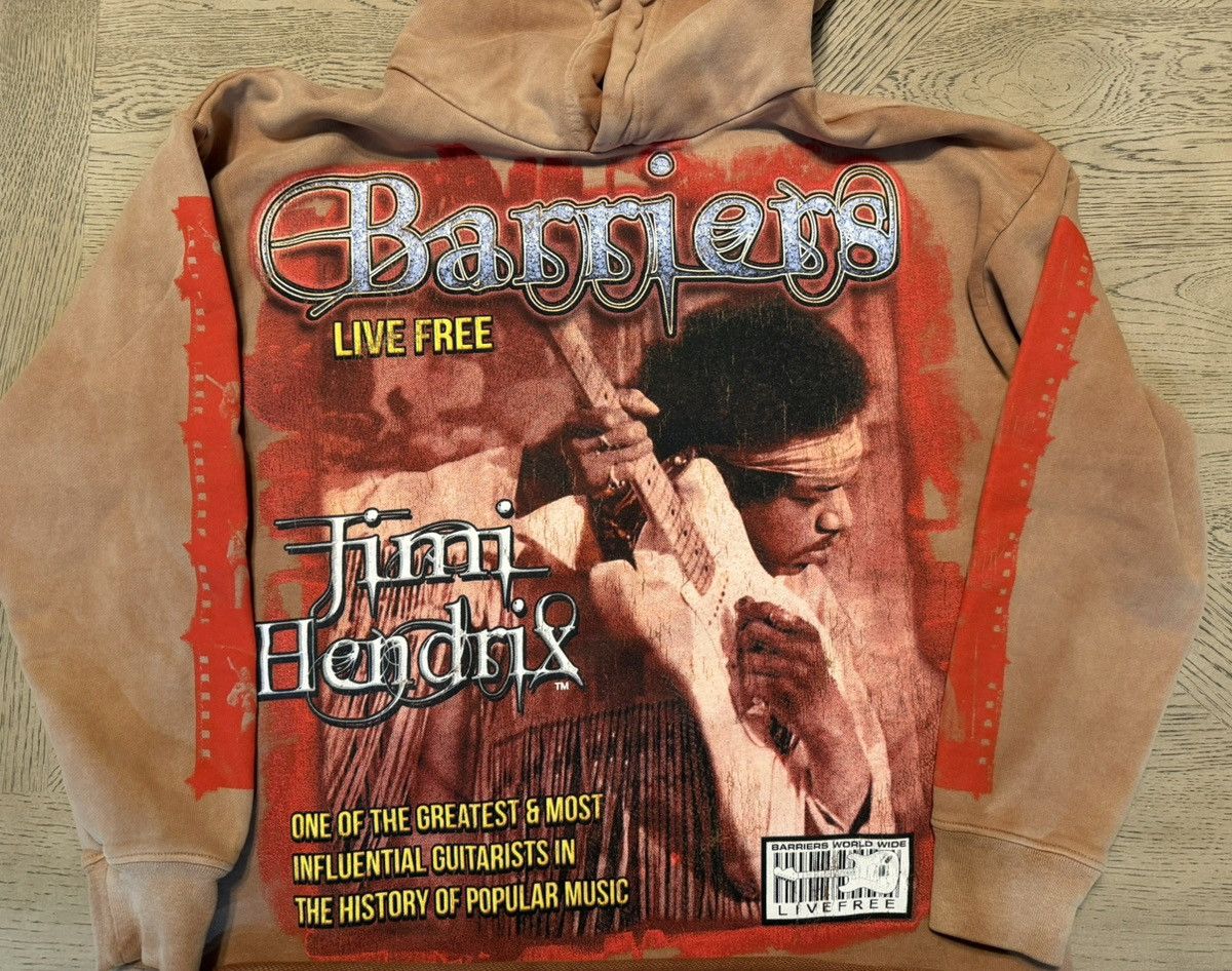 Barriers Brand New Barriers Jimi Hendrix Voodoo Child Hoodie Size M Size US M / EU 48-50 / 2 - 3 Thumbnail