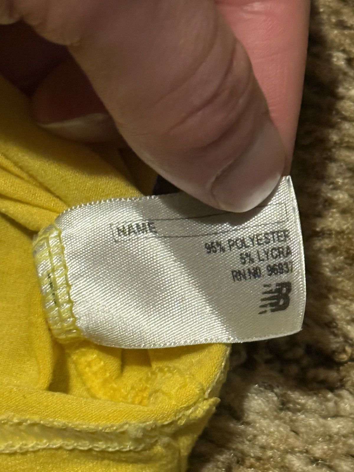 New Balance New Balance Ligtning Dry Yellow Tiny Logo T-Shirt Size Small Size US S / EU 44-46 / 1 - 5 Thumbnail