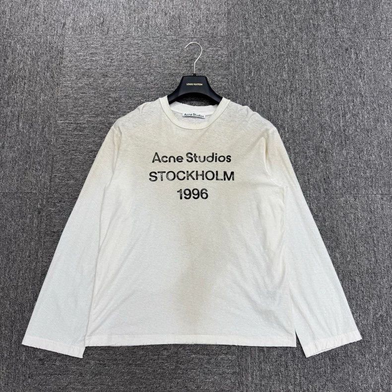 Acne Studios Acne Studios A white distressed shirt Size US XS / EU 42 / 0 - 1 Thumbnail