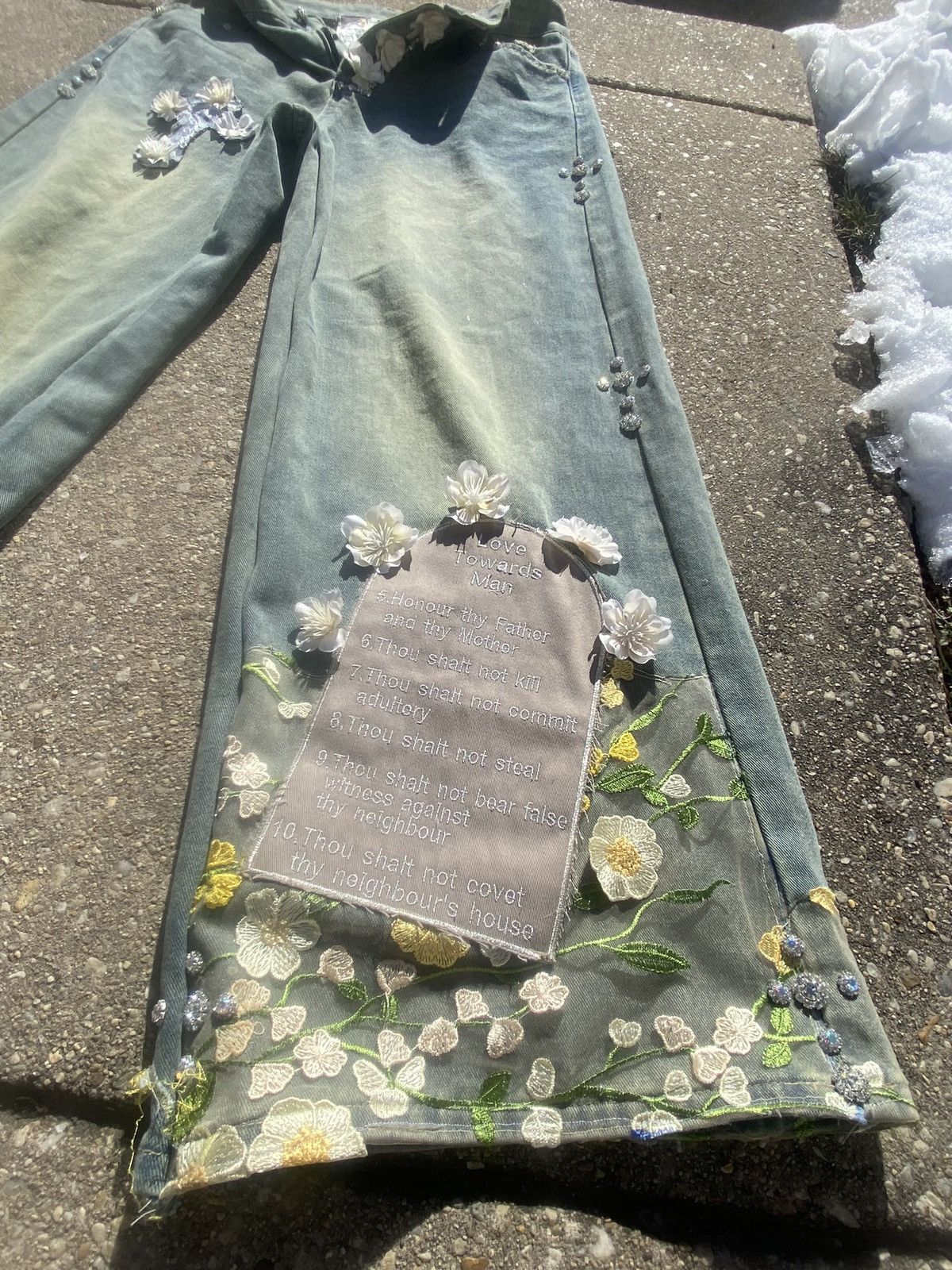 Japanese Brand 🌼💐🌻Garden of Grace 💐🌼🌻Denims Sample Size US 34 / EU 50 - 5 Thumbnail