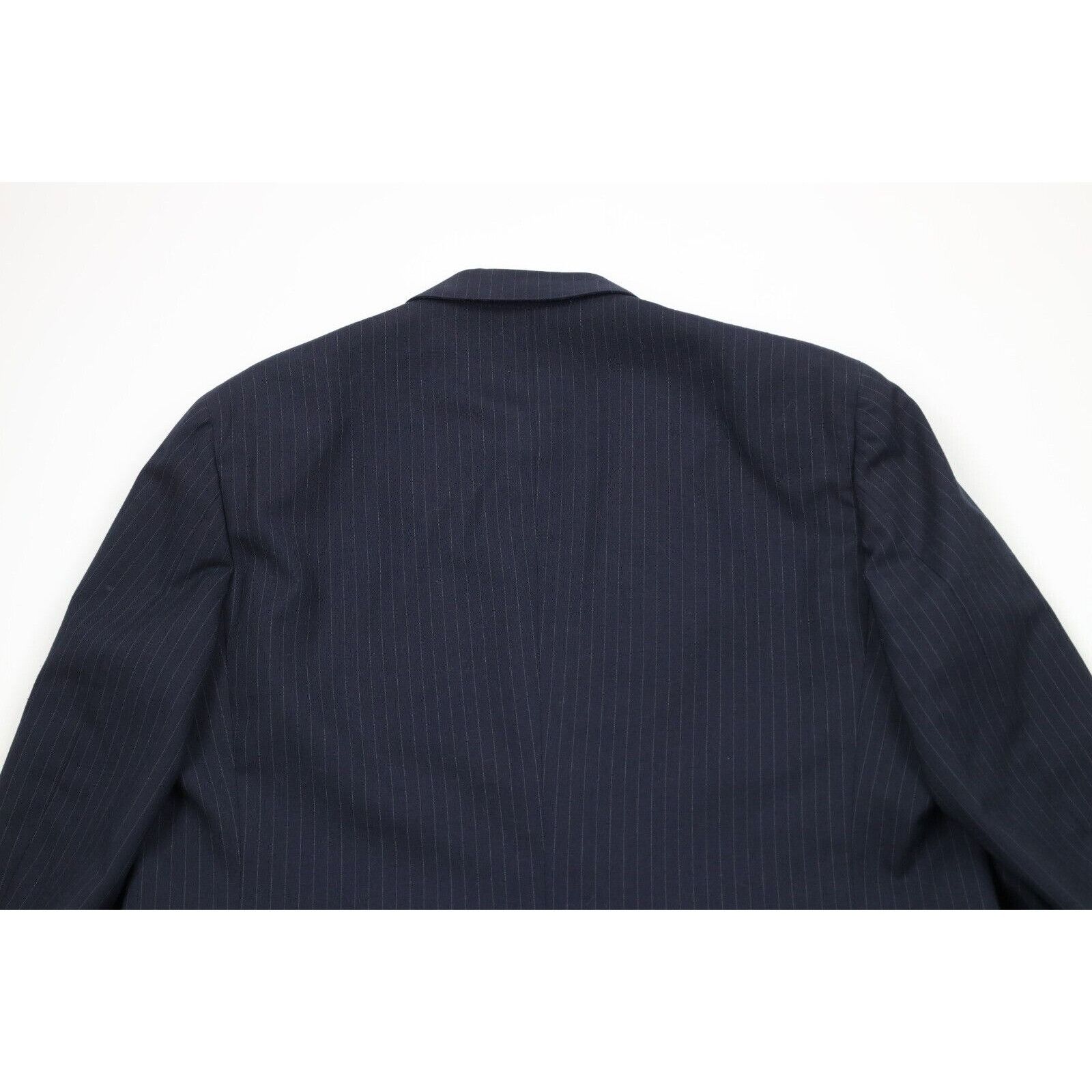 Vintage Vintage 70s Streetwear 2 Piece Pinstriped Suit Wedding Size 44R - 10 Thumbnail