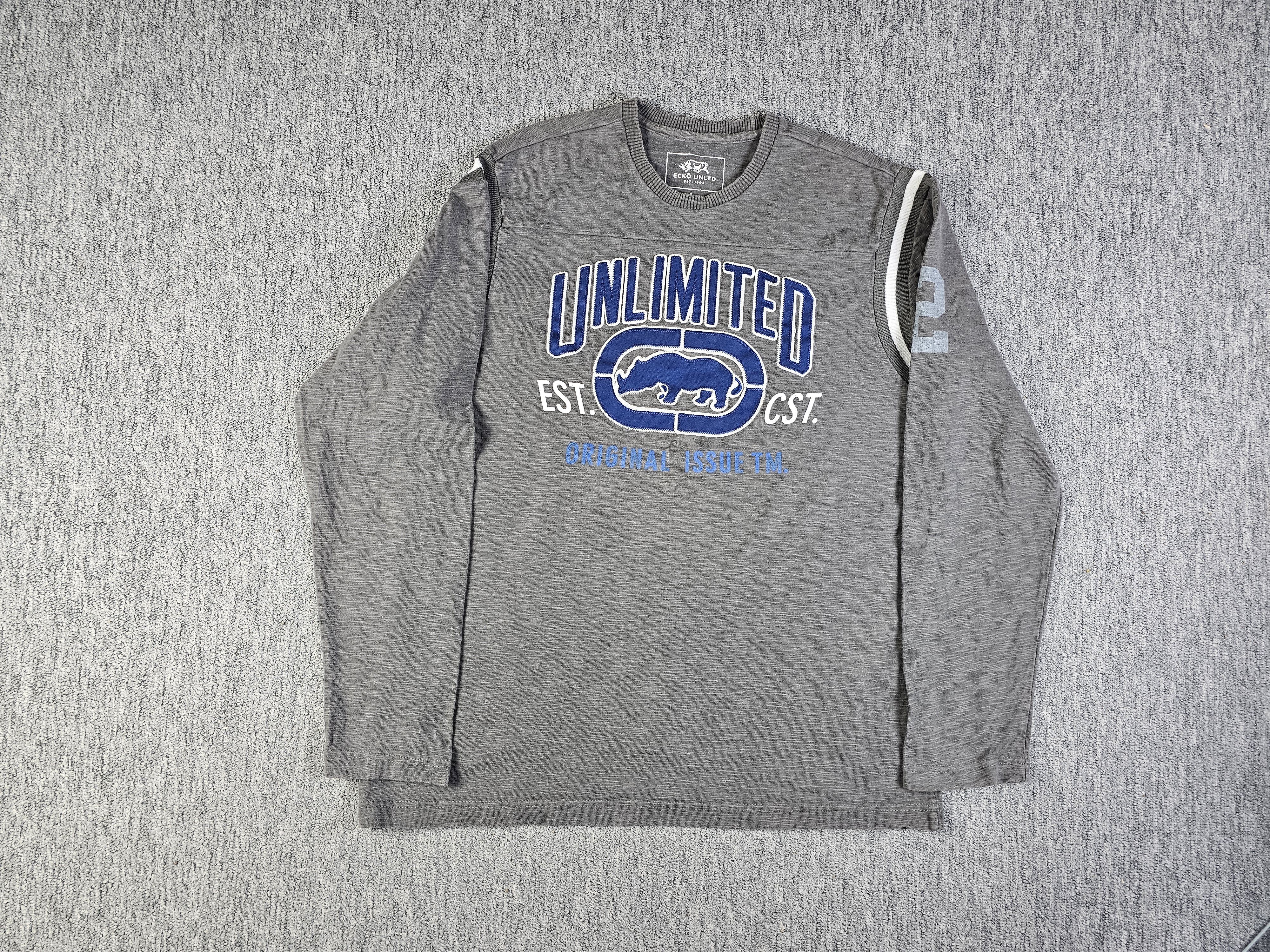 Ecko Unltd. Ecko Unltd Vintage Y2K Embroidered Badge Sweatshirt Men L Size US L / EU 52-54 / 3 - 5 Thumbnail