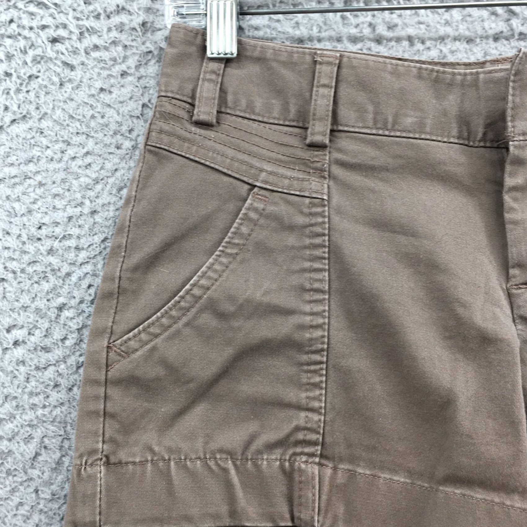 Banana Republic Banana Republic Utility Shorts Womens 0P Brown Cotton Blend Zip Casual Pockets Modern Rise 6.5-8.5in Inseam 3in Petite Boys/Girls Mens Womens Size 25" / US 0 / IT 36 - 4 Thumbnail