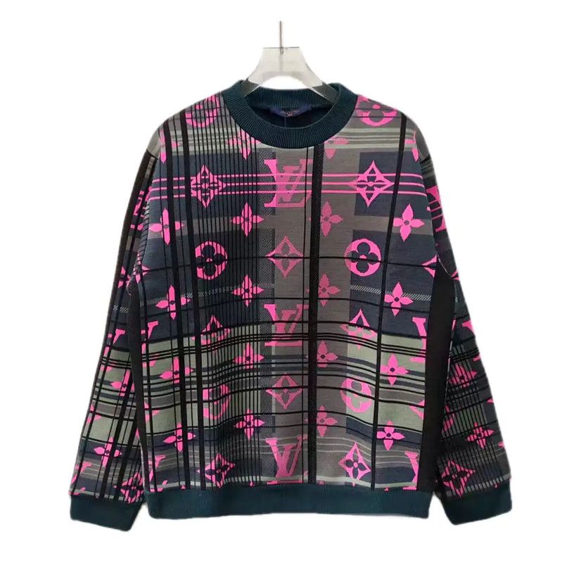 Louis Vuitton Men's Colorblock Polyester Sweatshirt 0089