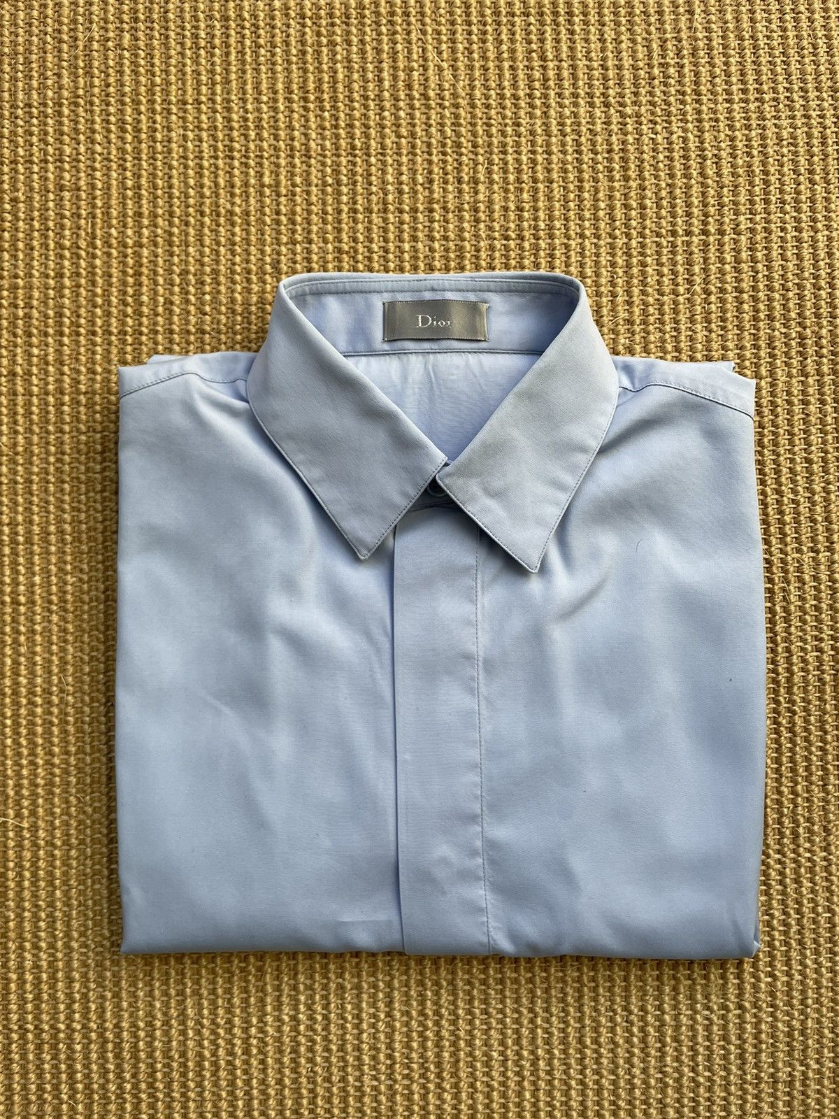 image of Dior Homme Hedi Slimane Shirt in Light Blue, Men's (Size Small)