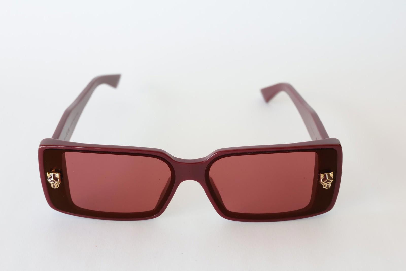 Cartier New Cartier eyewear sunglasses CT0358S 004 burgundy red Size ONE SIZE - 1 Thumbnail