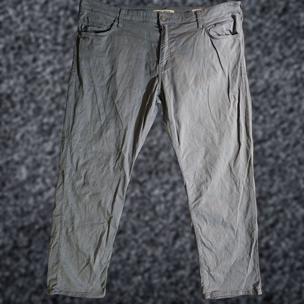 Mavi Mavi Matt Relaxed Straight Jeans Gray Denim Pants Stretch Mens 46/32 Regular 5-Pocket City Preppy School Size US 30 / EU 46 - 1 Thumbnail