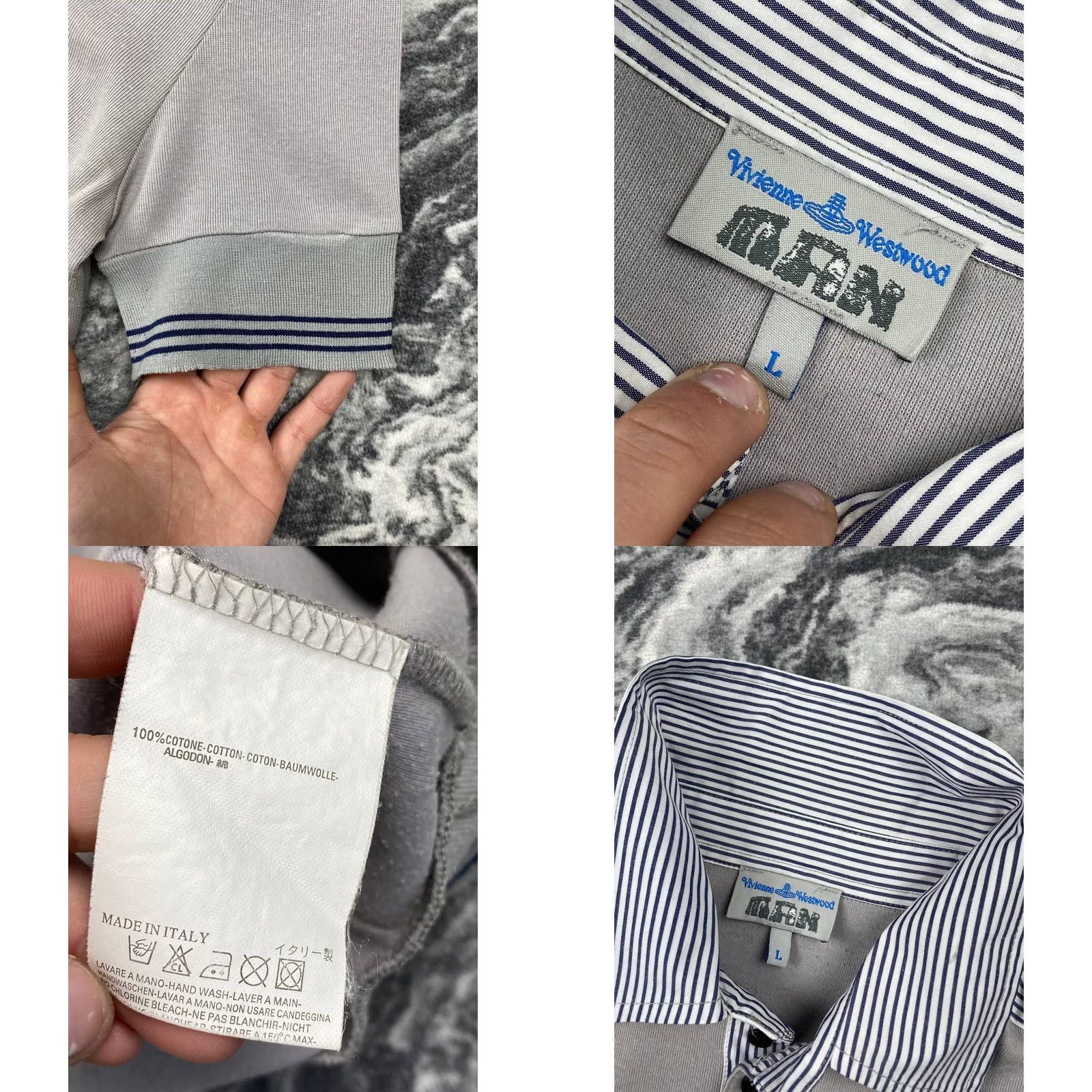 Vivienne Westwood Vivienne Westwood Polo Shirt Logo Mens Size L Gray Size US L / EU 52-54 / 3 - 8 Thumbnail