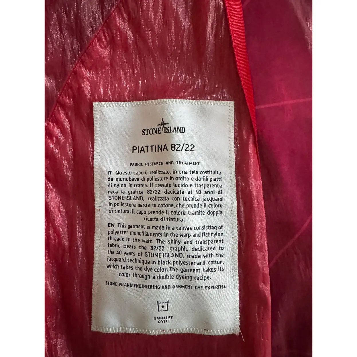 Stone Island semi-transparent bomber jacket Size US S / EU 44-46 / 1 - 7 Thumbnail