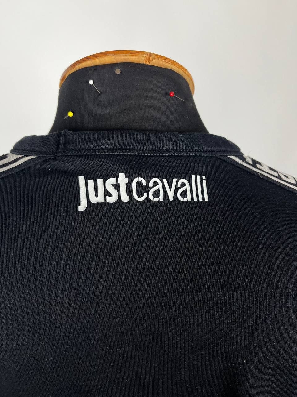 Designer × Just Cavalli Just Cavalli Men's Sweatshirt Tape Sleeve Logo (0498) Size US L / EU 52-54 / 3 - 7 Thumbnail