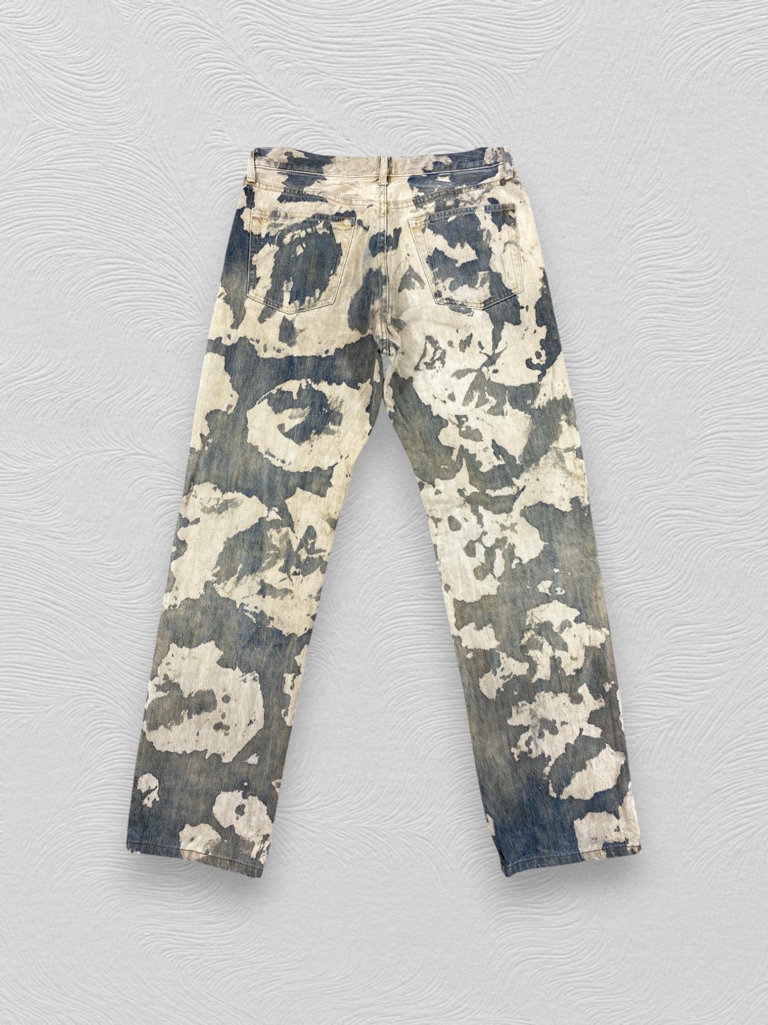 If Six Was Nine Acid Wash Uniqlo Blue Vintage Jeans 33x31.5 Denim JN3388 Size US 33 - 2 Thumbnail