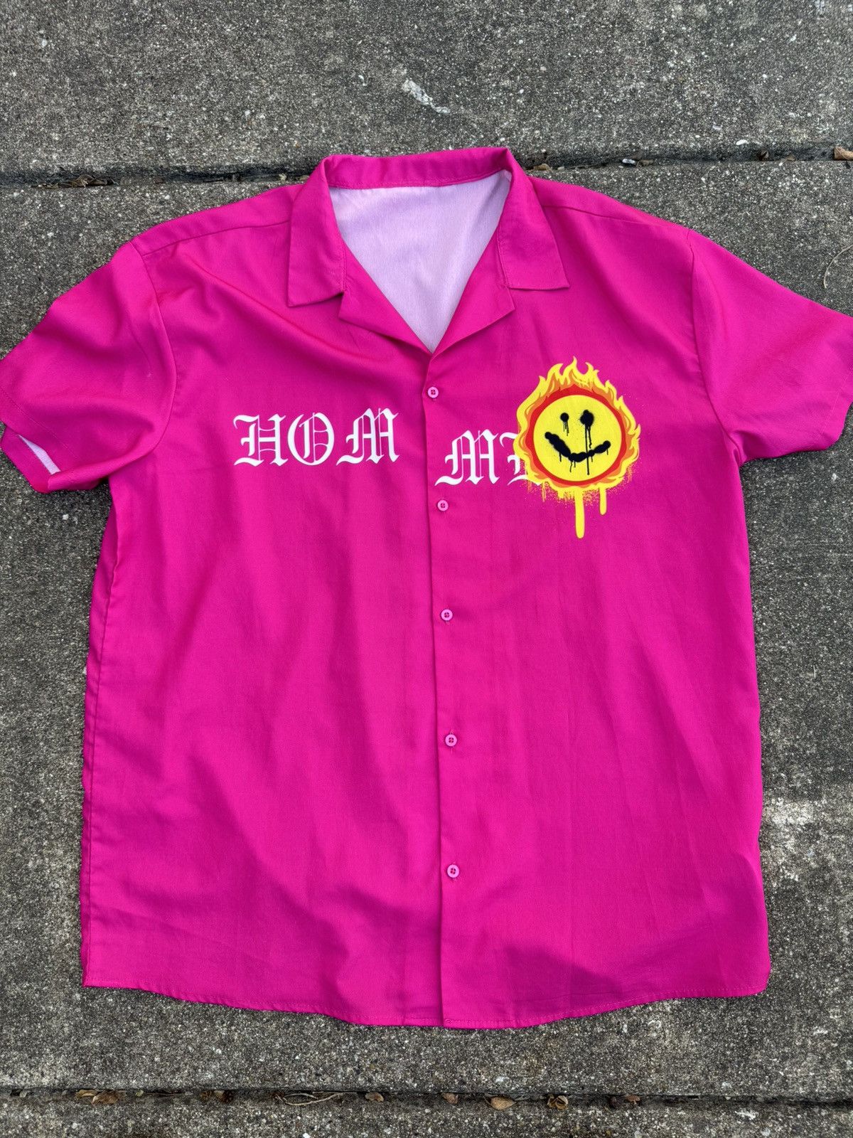 Boohoo VINTAGE SHORT SLEEVE BUTTON UP SHIRT Size US L / EU 52-54 / 3 - 1 Thumbnail