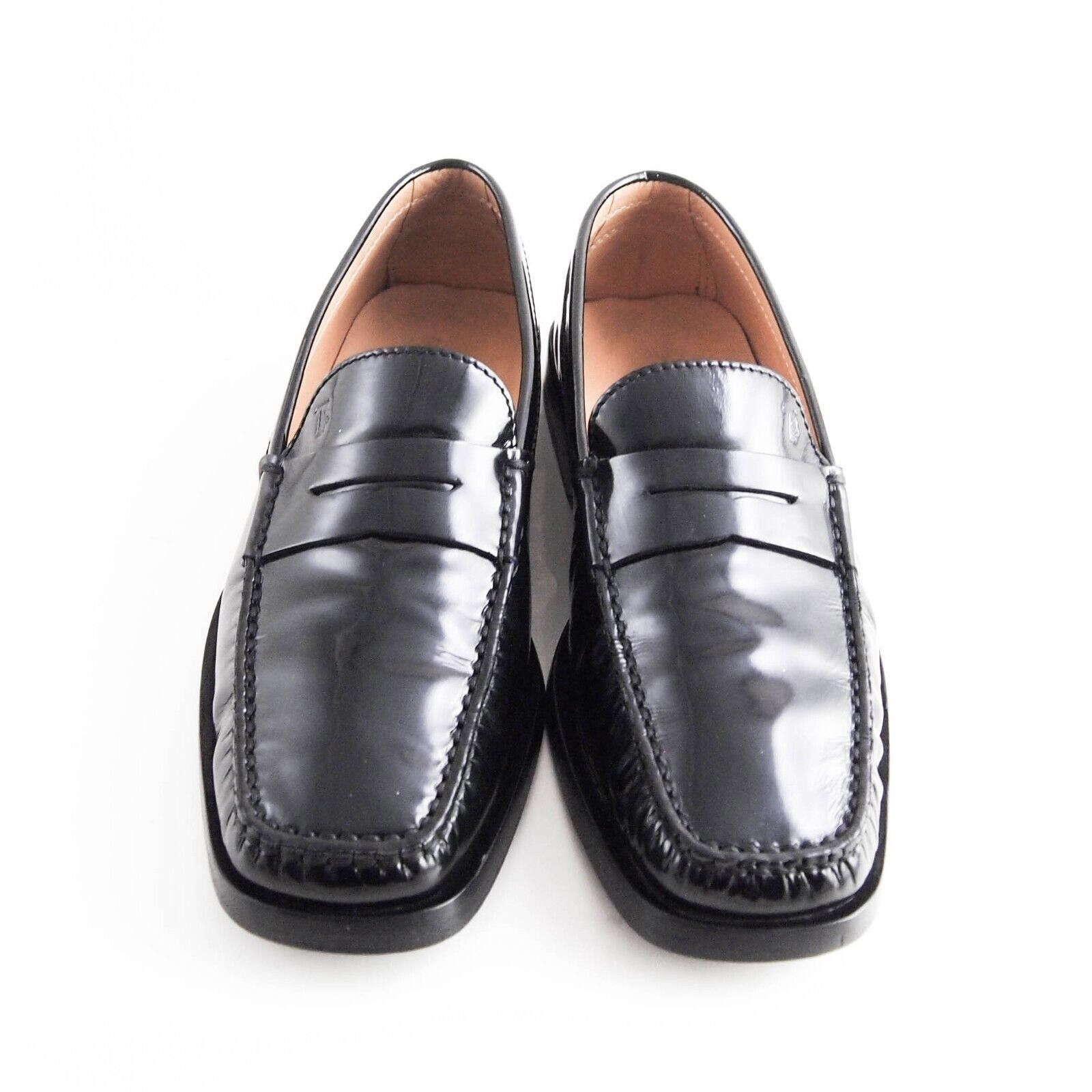 Tod's TOD's Penny Loafer Black Patent Leather Mens EU 41 US 8 $580 Size US 8 / EU 41 - 3 Thumbnail