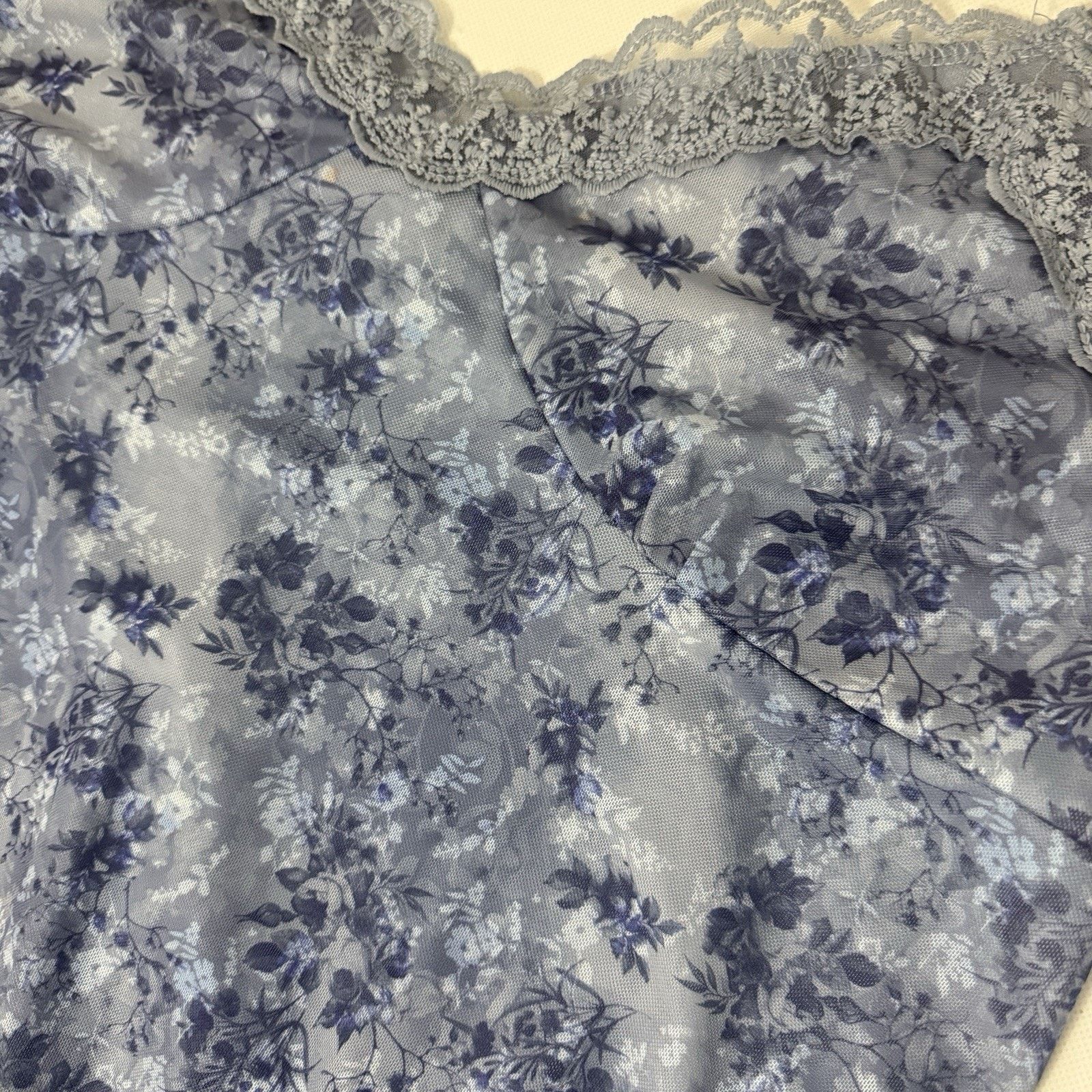 Other Y2K Slip Floral Mesh Lace Slit Whimsy Grunge Cottage Dress Size XXL / US 16-18 / IT 52-54 - 8 Thumbnail