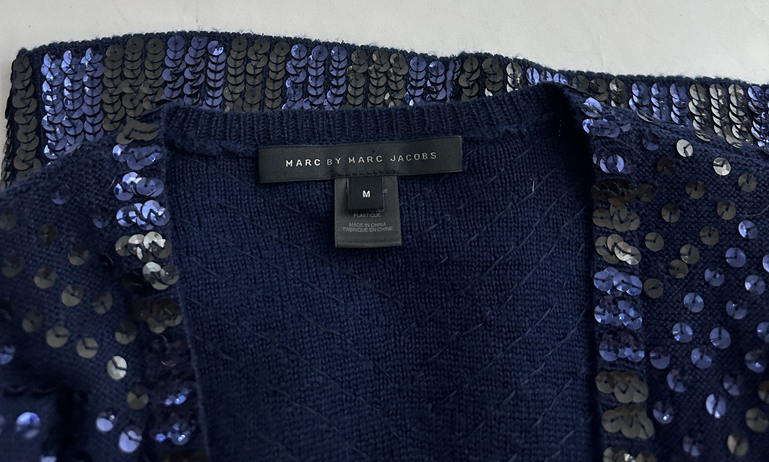 Marc by Marc Jacobs Blue cardigan sequins Size M / US 6-8 / IT 42-44 - 5 Thumbnail