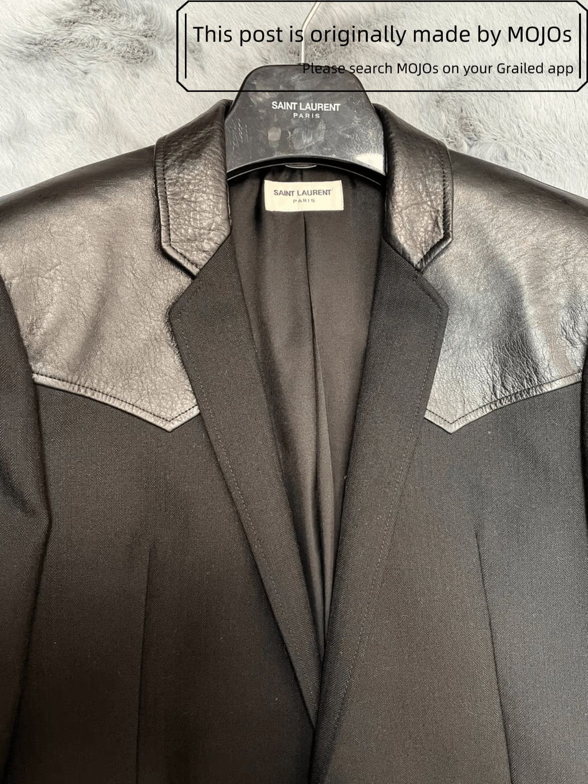 Saint Laurent Paris Sz 48 Saint Laurent Paris 19SS Leather Shoulder Balzer mojos Size US M / EU 48-50 / 2 - 3 Thumbnail