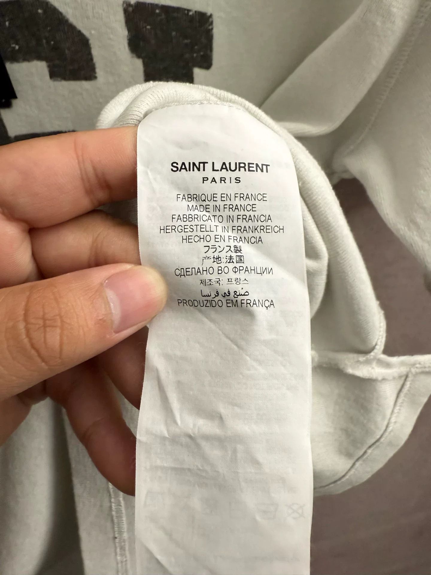 Yves Saint Laurent vintage ysl distressed logo short sleeve t-shirt Size US S / EU 44-46 / 1 - 2 Thumbnail