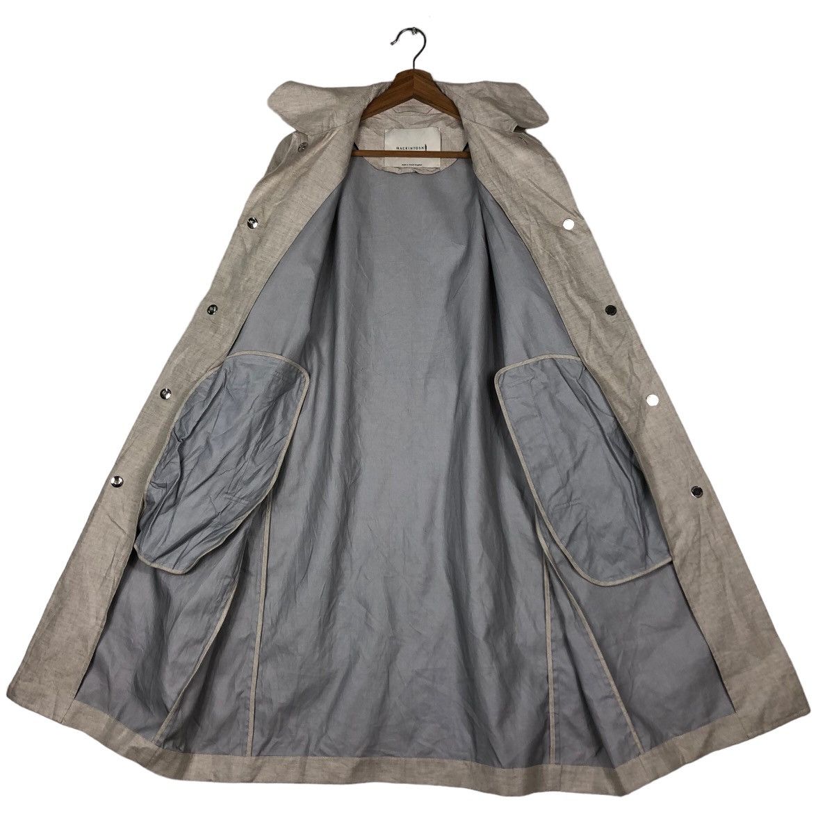 Mackintosh 🔥Rich Grey Long Jacket Fly Coats Jacket Mackintosh Made UK Size US M / EU 48-50 / 2 - 13 Thumbnail