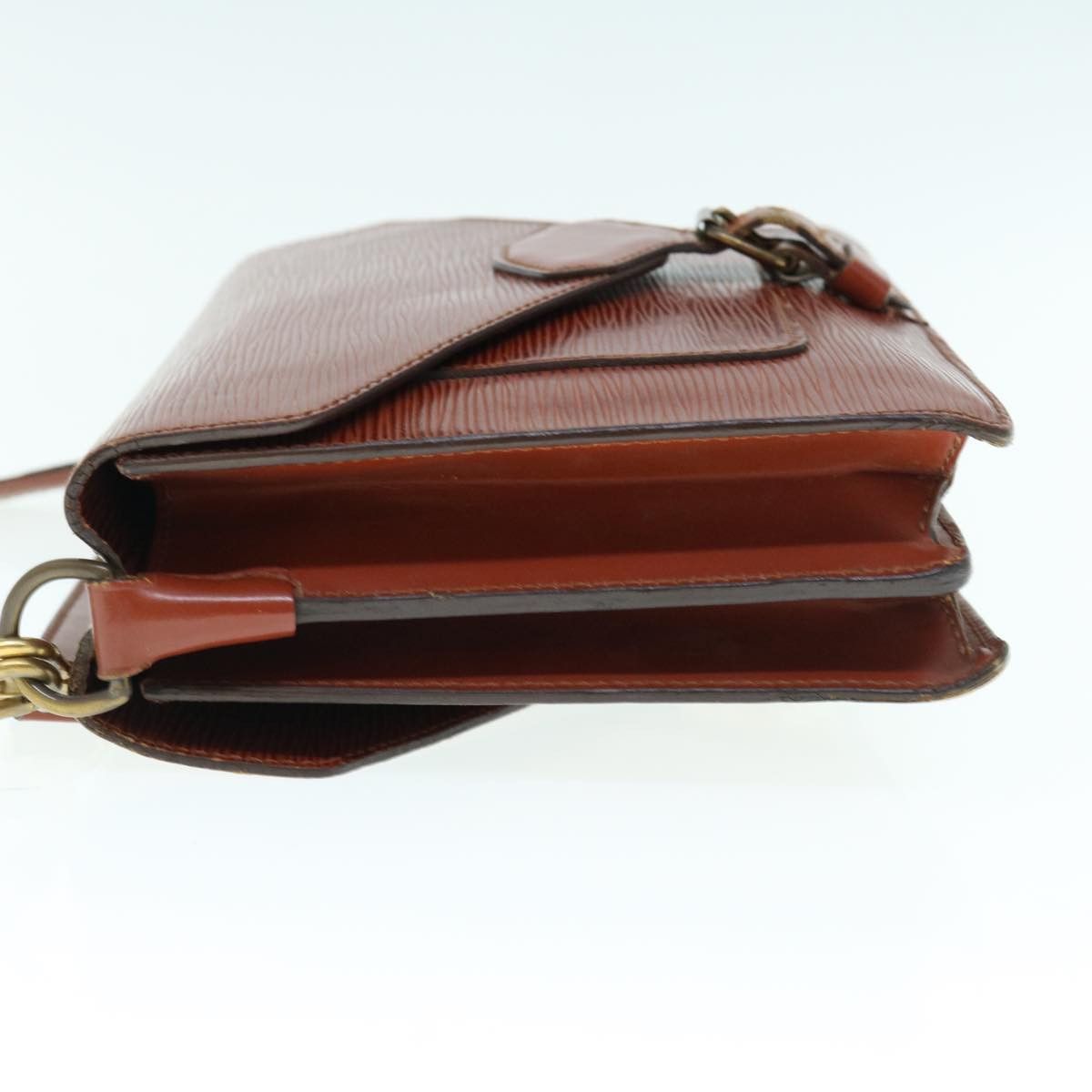 Louis Vuitton LOUIS VUITTON Epi Biface Hand Bag Brown M52323 Size ONE SIZE - 4 Thumbnail