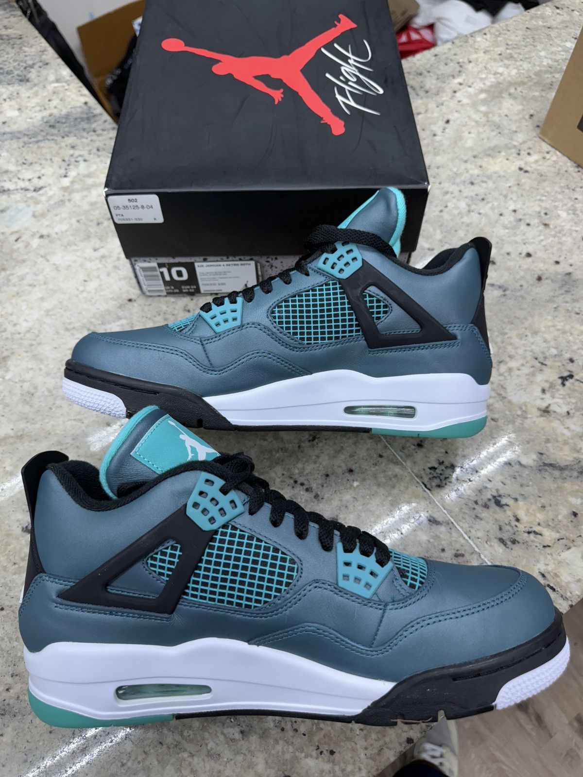 Jordan Brand Jordan 4 Retro Teal Size US 10 / EU 43 - 2 Thumbnail