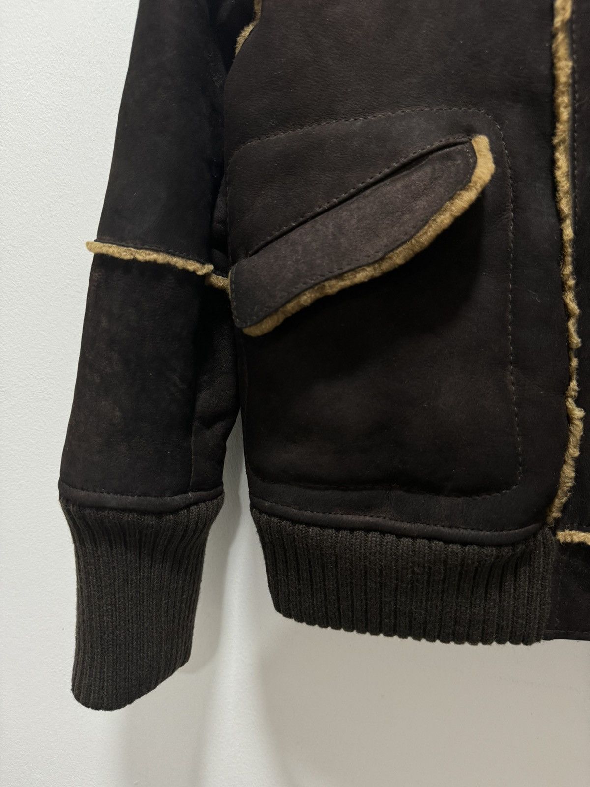Japanese Brand × Vintage JAPANESE SPICK AND SPAN SHEEP SKIN FURRY PILOT COAT Size XS / US 0-2 / IT 36-38 - 6 Thumbnail