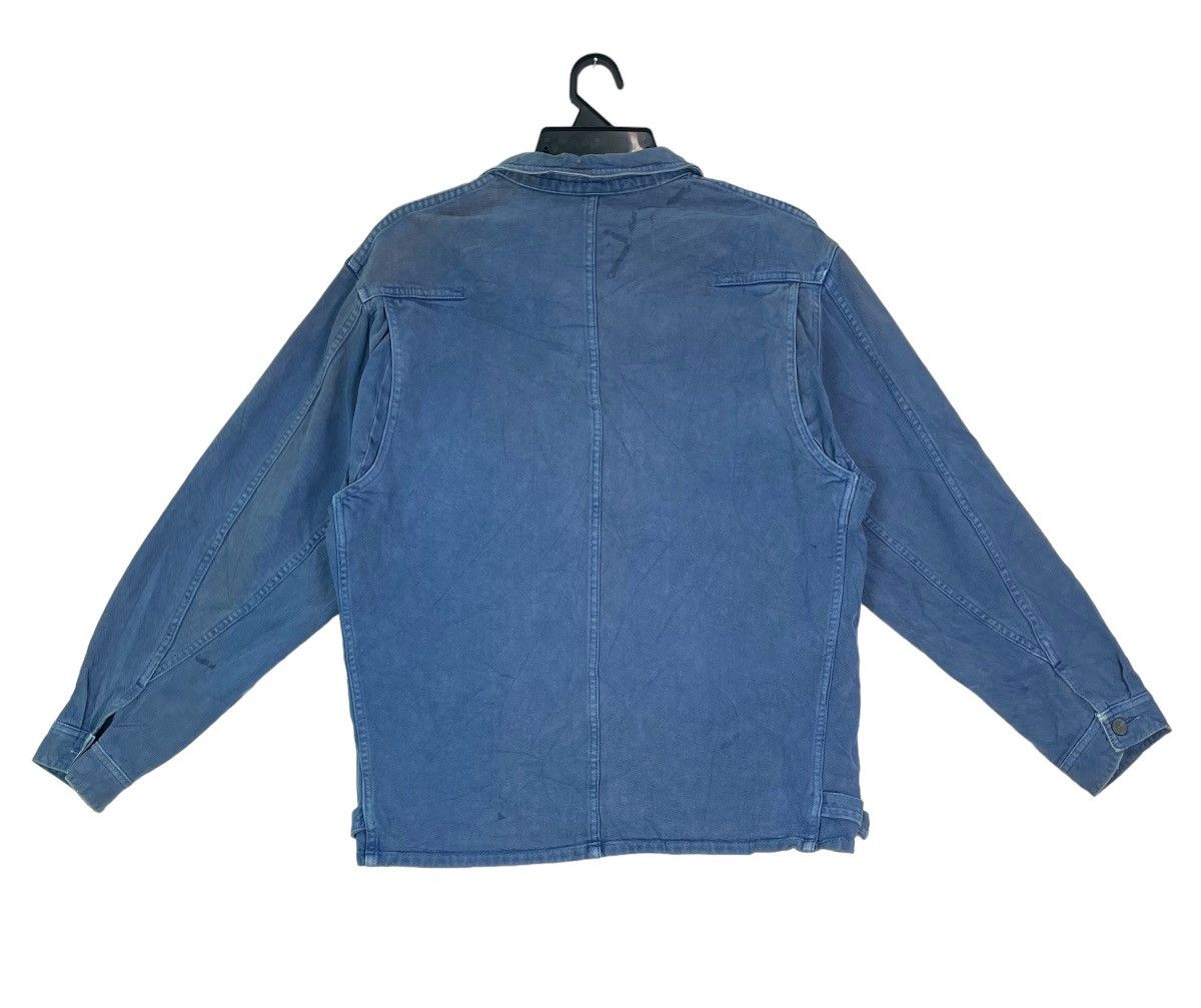 Marithe + Francois Girbaud × Vintage Vtg 90s rare MFG blue denim workwear jacket Size US M / EU 48-50 / 2 - 5 Thumbnail
