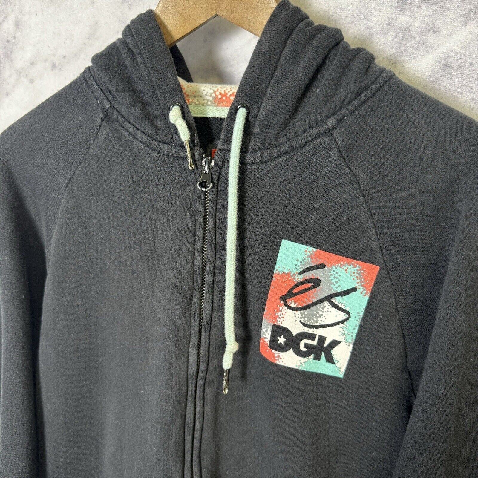 DGK × eS Es x DGK Skate Sweatshirt Mens Medium Black Full Zip Hoodie Size US M / EU 48-50 / 2 - 3 Thumbnail