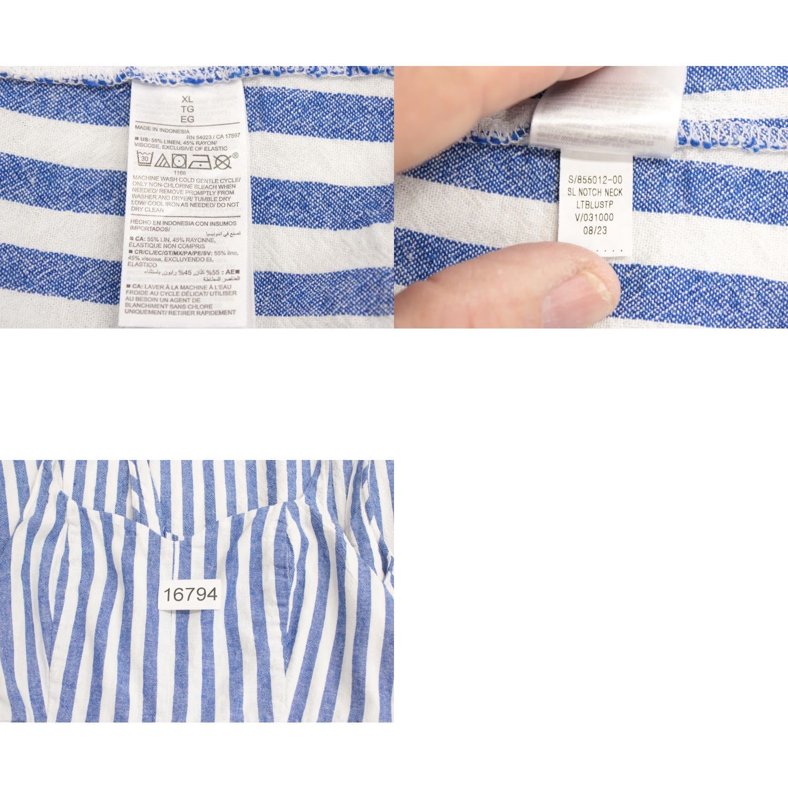 Old Navy VINTAGE Old Navy Fit & Flare Linen Blend Sun Midi Dress XL Striped  Beach Summer Resort | Grailed