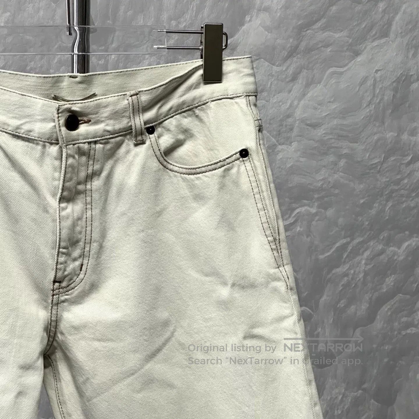 Saint Laurent Paris saint laurent white washed denim pants 32. Size US 32 / EU 48 - 4 Thumbnail