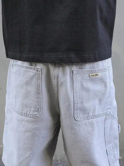 VIBE Vintage Y2k Shorts Jorts Washed Denim Size US 32 / EU 48 - 5 Thumbnail