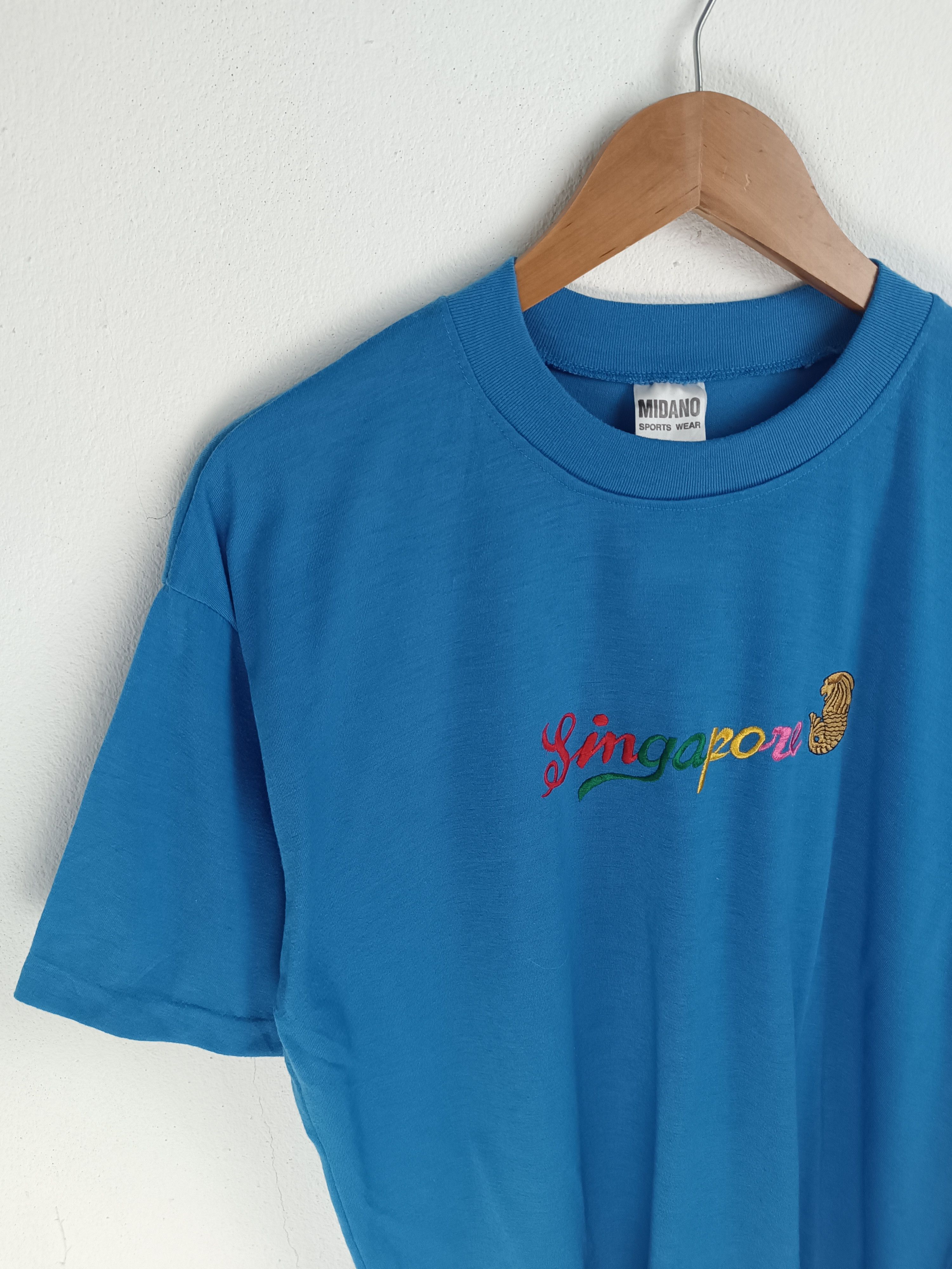 Other VINTAGE 80'S SINGAPORE EMBROIDERED LOGO TEE Size US L / EU 52-54 / 3 - 5 Thumbnail
