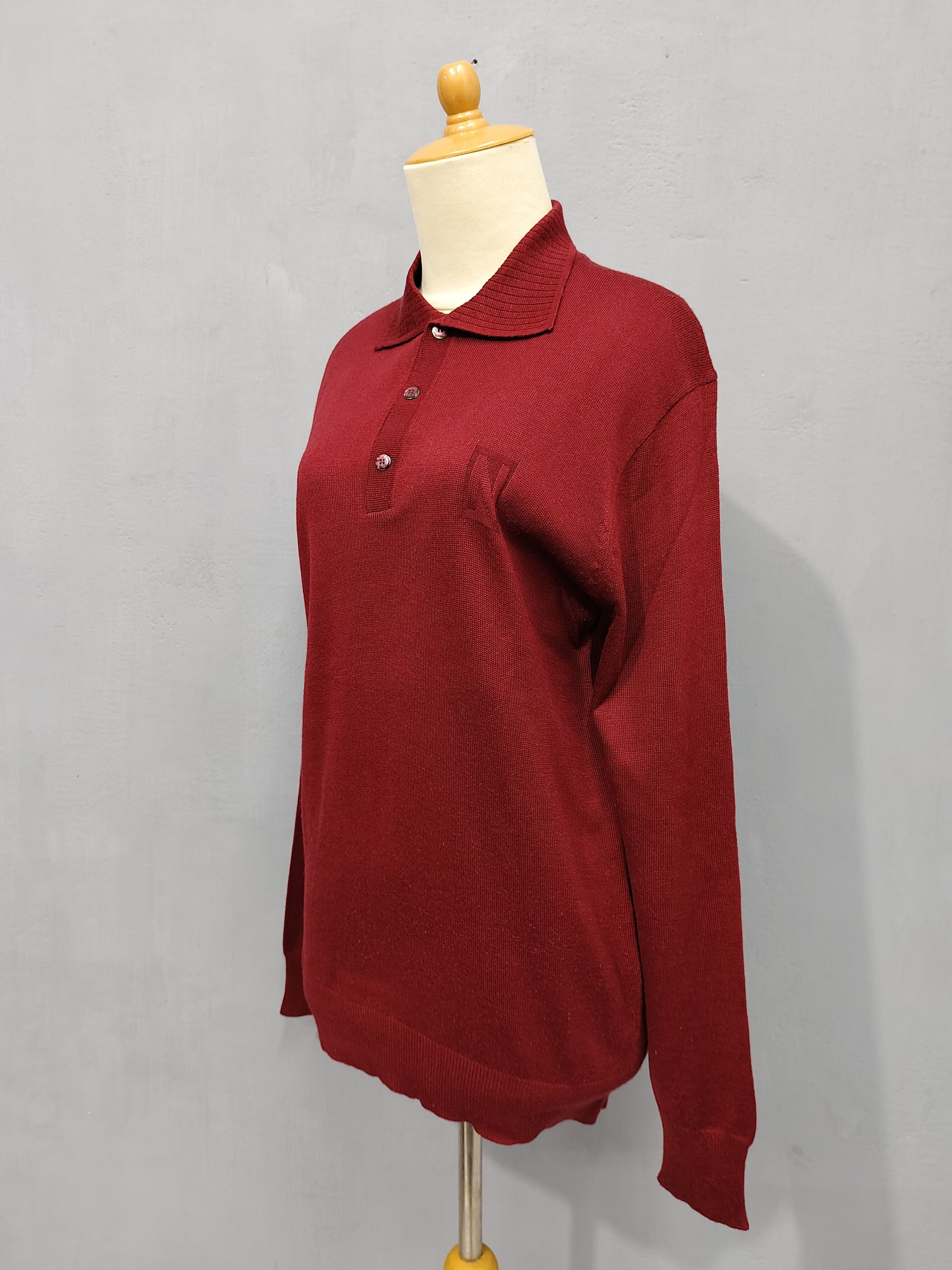 Nina Ricci 💥Vtg 80s Nina Ricci Logo Knitted Polos Size M / US 6-8 / IT 42-44 - 3 Thumbnail