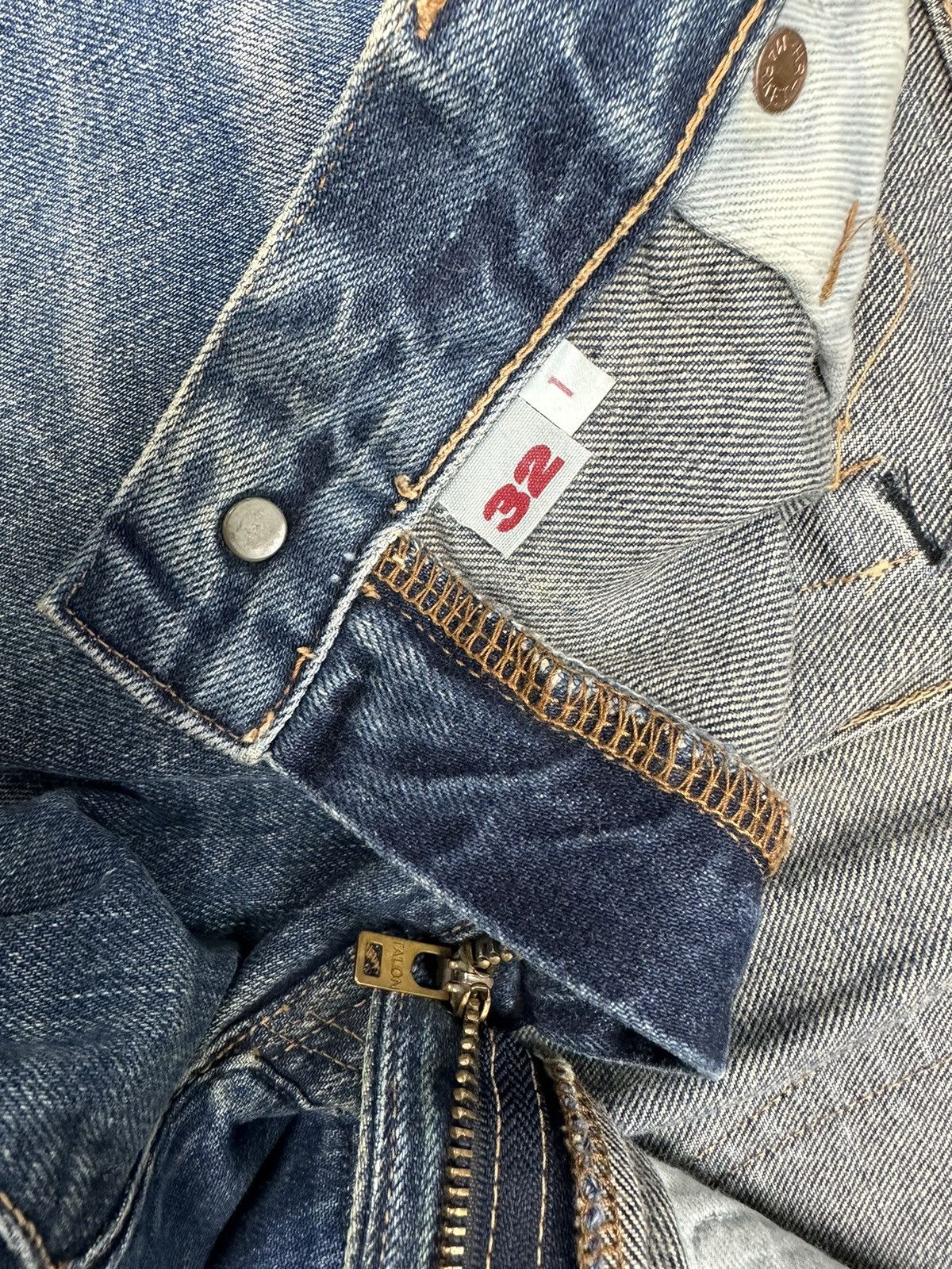 Blue Blue Japan Vintage Blue Blue Japan Boro Shashiko Denim Size US 32 / EU 48 - 10 Thumbnail